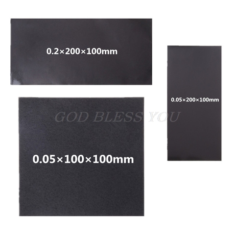Black high conductivity Silicone Thermal Pad heatsink CPU Cooling pads synthetic graphite cooling film paste 100mm/200mm*100mm ► Photo 1/1