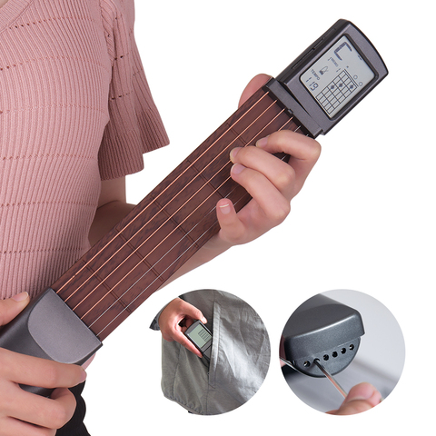 Portable Chord Trainer Pocket Guitar Practice Tools LCD Musical Instrument Practice Chords Tools guitar accessories tools ► Photo 1/6