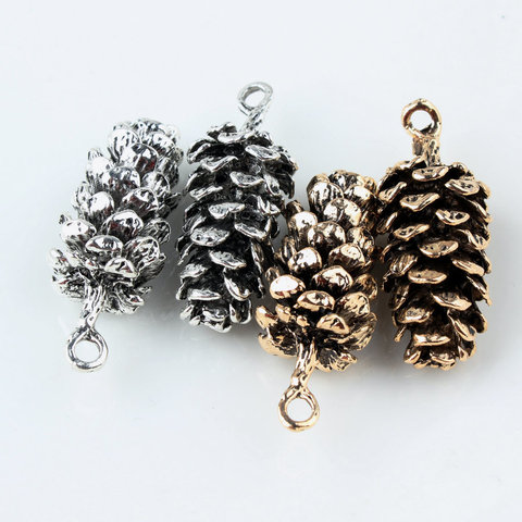 10Pcs/lot Newest Dangle Charms Pine Cone FloatingCharms Alloy Pendant Fit For Bracelet DIY Fashion Jewelry Accessories ► Photo 1/5