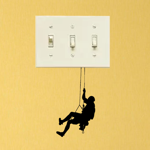Gym Sport Climbing Vinyl Home Room Wall Decals Light Switch Stickers 5WS1473 ► Photo 1/1