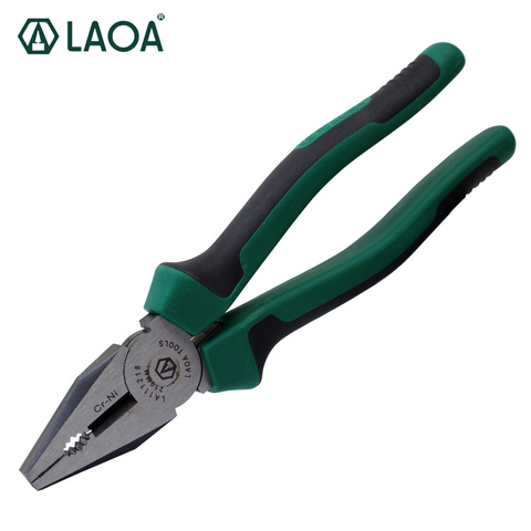 LAOA Industrial- Grade Combination Pliers Cr-Ni  Long Life 6 Inch  Princer Pliers Portable Wire Cutter Stripper Hand Tools ► Photo 1/4