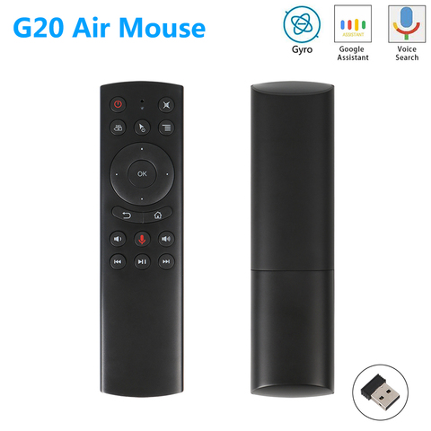 G20 G20S Gyro Smart Voice Remote Control IR Learning 2.4G Wireless Fly Air Mouse for X96 Mini H96 MAX X99 Android TV Box vs G10 ► Photo 1/6