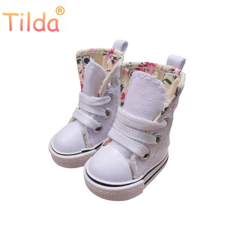 Tilda 3.5cm Doll Boots for Blythe Doll Toy,1/8 Cute Canvas Dolls Shoes for BJD,Casual Puppet Doll Sneakers Accessories One Pair ► Photo 1/6