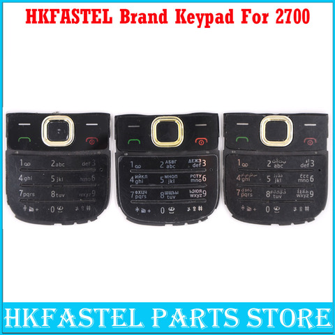 HKFASTEL New High quality Cell phone Keyboard For Nokia 2700 Mobile Phone Housing English / Russian Keypad Cover Case ► Photo 1/1