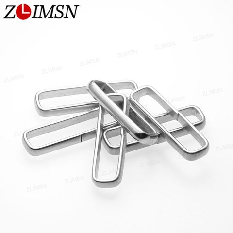 ZLIMSN 6pcs Stainless Steel Watch Buckle Replacement Watchbands Polished Nylon Watch Bands ZULU Rings Relojes Hombre ► Photo 1/5