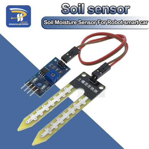 Smart Electronics Soil Moisture Hygrometer Detection Humidity Sensor Module For arduino Development Board DIY Robot Smart Car ► Photo 1/6