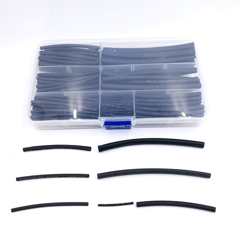 FreeShipping  Heat shrinkable tube 200PCS/SET 1mm 2mm 2.5mm 3mm 4mm 5mm  Tubing Sleeving Wrap Wire Cable Kit ► Photo 1/4