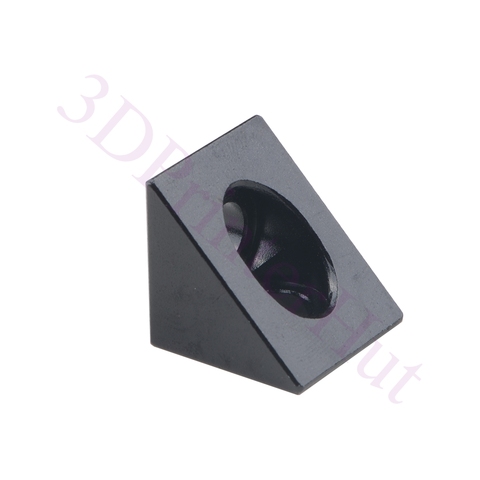 20pcs Openbuilds Black Angle Corner Connector 90 degree Angle Bracket Fit 20mm Profile extrusion, Prusa i3 MK3 3D Printer Parts ► Photo 1/5