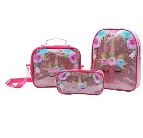 Toddler Backpack for Girls and Boys with Kids Lunch Bag - Unicorn