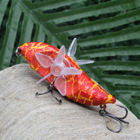 NEW Whopper Cicadas Popper 9.5cm/15g Topwater Fishing Lure Artificial Bait Hard Plopper Plastic Rotary wings Fishing Tackle Geer ► Photo 1/6