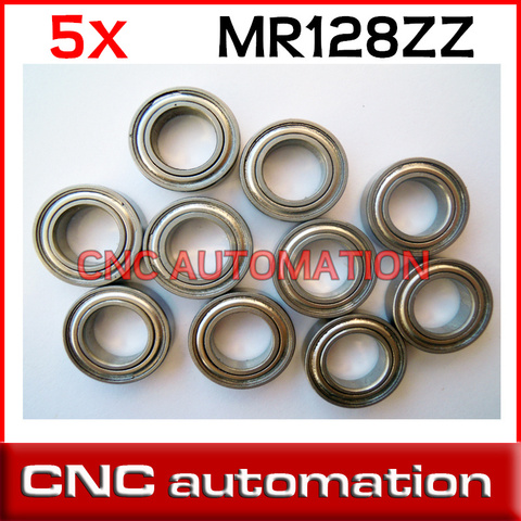 5pcs MR128 MR128Z MR128ZZ Miniature Bearings Mini Ball Bearing 8 X 12 X 3.5mm radial shaft ► Photo 1/6