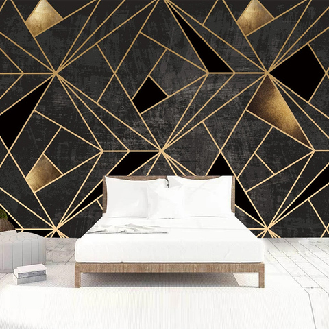 Modern Abstract Art Geometric Pattern Mural Wallpaper 3D Stereo Line Fresco Living Room TV KTV Bar Creative Decor Wall Paper 3 D ► Photo 1/6