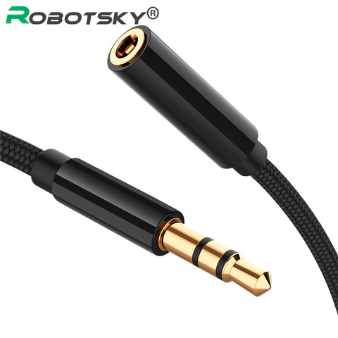 0.5m/1m/1.8m/3m/5m AUX Cable 3.5mm Audio Extension Cable Jack Male to Female Headphone Cable for Car Earphone Speaker ► Photo 1/6