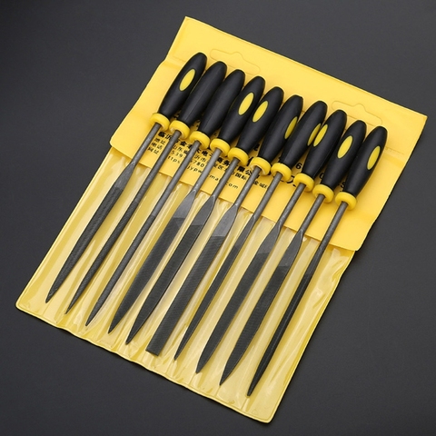 10 Pcs Needle File Set For Jeweler Wood Carving Craft Metal Glass Stone 3 Sizes LS'D Tool ► Photo 1/6