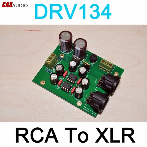 DRV134 RCA Unbalanced To Balanced XLR Adaptor Converter DRV134 High Performance RCA to XLR Converter For Preamp Audio Amplifier ► Photo 1/5