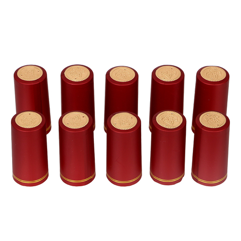 10pcs/lot Wine Bottle Cover Wine Bottle Seal Barware Accessories PVC Heat Shrink Cap Bar Party Supplies for Home Brewing ► Photo 1/6