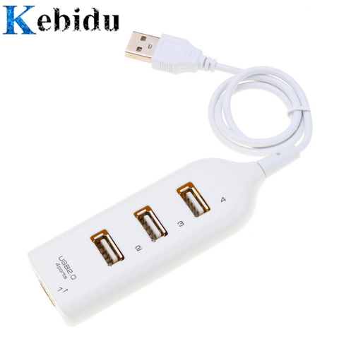 4 Port USB HUB 2.0 Car Cigarette lighter power adapter High Speed Car Socket Splitter Adapter with Cable Computer Peripheral ► Photo 1/6