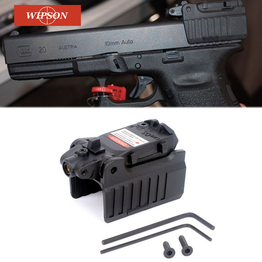 Tactical Gun Red Dot Laser Sight for Glock 17 19 22 23 31 32 Airsoft 20mm Rail