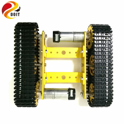 Metal Tank Model Robot Tracked Car Chassis Diy Track Teaching Crawler/Caterpillar Platform Compatible With Arduino Uno R3 T100 ► Photo 1/6