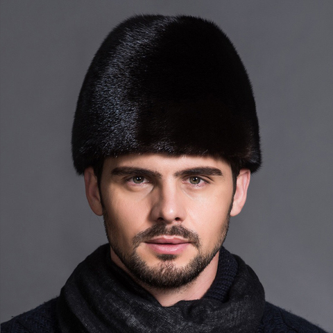 MingJieBiHuo new arrival fashion Comfortable Warm hat imitation fur men's winter hat male gentleman hat ► Photo 1/5