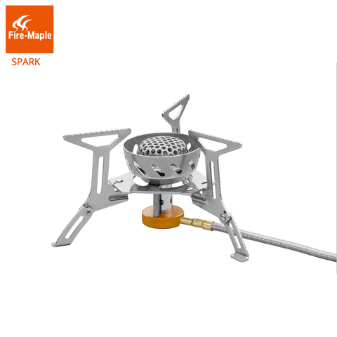 Fire Maple Gas-Burner Spark Stove Camping Windproof Gas Outdoor Cooking Camping Hiking Propane Stove Stainless Steel FMS-121 ► Photo 1/5