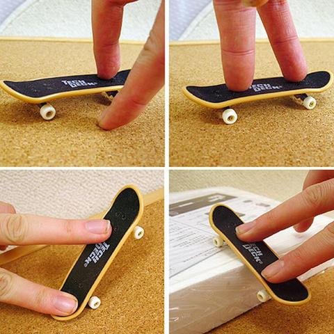 1PCS Hot Selling Simulation Cute  Mini Finger Board Fingerboard Skate Boarding Toys Children  Gift ► Photo 1/6