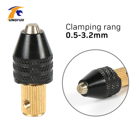 Power Tools 1pc 3.17mm Electric Motor Shaft Mini Chuck Fixture Clamp 0.5mm-3.2mm Small To Drill Bit Micro Chuck Fixing Device ► Photo 1/6