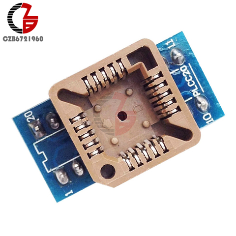 PLCC20 to DIP20 Program IC Socket IC Test Socket Universal Power Adapter Converter Module ► Photo 1/4