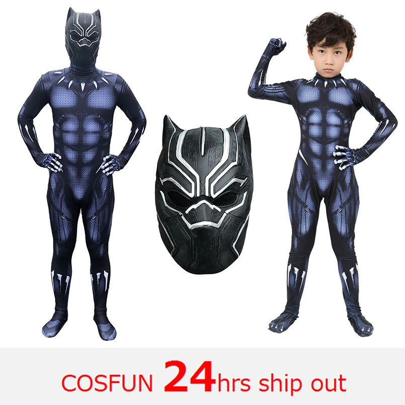 Popular  T'Challa Cosplay Costume Gloves Shoes Halloween Clothing Men Outfit 