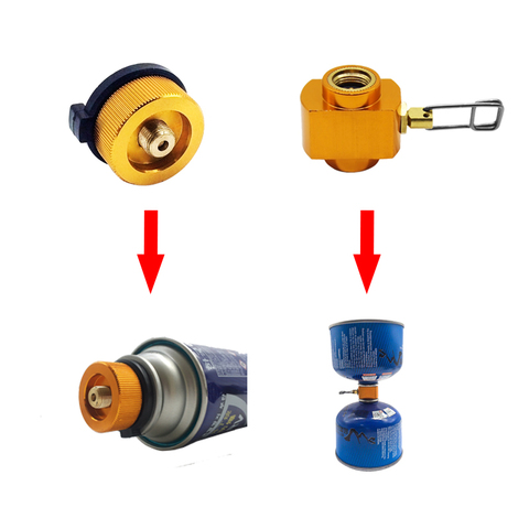 Outdoor Camping Gas Adapter Stove Cylinder Gas Tank Burners Stove Connector Gas Stove Adapter Converter Accessory ► Photo 1/6