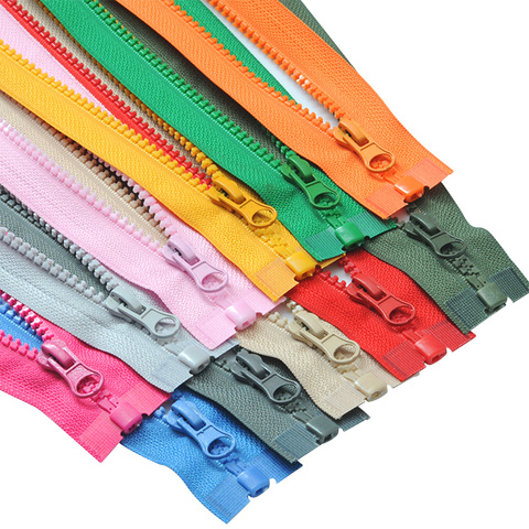 70cm 27.56 inch No.5 resin open tail zippers for clothing high-grade jacket sleeping bag zip tent uniforms colorful resin zipper ► Photo 1/6