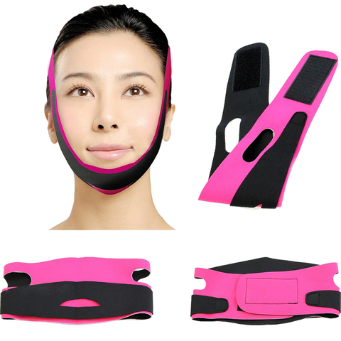 Women Slimming Chin Cheek Slim Lift Up Mask V Face Line Belt Anti Wrinkle Strap Band Facial Beauty Tool Face Slimming Bandage ► Photo 1/6