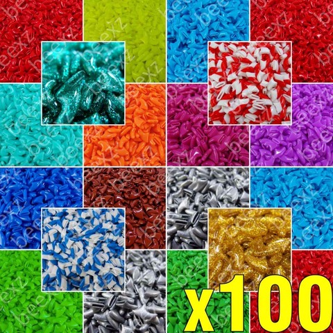 100pcs Soft Nail Caps for Cats + 5x Adhesive Glue + 5x Applicator /* XS, S, M, L, cover, cat, paw, claw, zot */ ► Photo 1/6