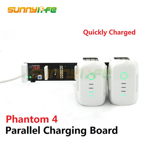 Battery Parallel Charging Board Plate Multi Battery 3-Battery Charger Hub for DJI Phantom 4/ 4 PRO and 4 PRO+ ► Photo 1/3