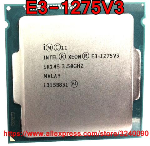 Original Intel CPU Xeon E3-1275V3 Processor 3.50GHz 8M Quad-Core E3-1275 V3 Socket 1150 free shipping E3 1275 V3 E3 1275V3 ► Photo 1/1