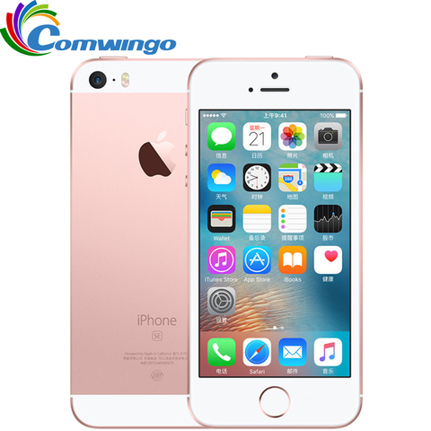 Original Unlocked Apple iPhone SE Cell Phone 4G LTE 4.0' 2GB RAM 16/64GB ROM A9 Dual-core Touch ID Mobile Phone Used iphonese ► Photo 1/6