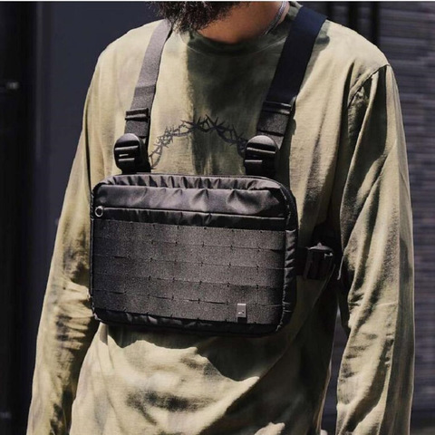 Fashion Chest Rig Men Hip Hop Streetwear Casual Functional