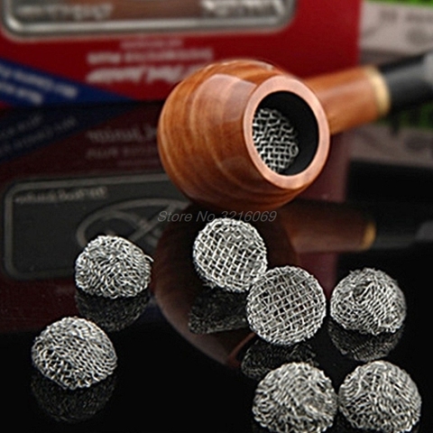 10Pcs Tobacco Smoking Pipe Metal Filter Screen Steel Mesh Rimmed Dome Bong Shake Oct15 Whosale&DropShip ► Photo 1/6