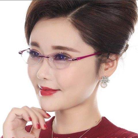 Anti-blue light ultra-light diamond cutting  reading glasses, suitable for men and women anti-fatigue reading glasses ► Photo 1/5