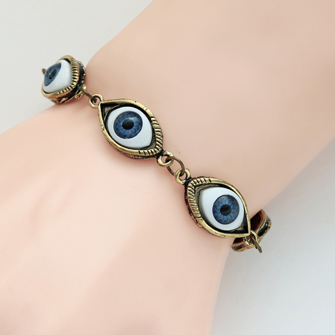 Vintage Gothic Demon Eyes Bracelet Femme Punk Evil Eye Bracelets For Women Metal Jewelry Drop Shipping Pulseras Mujer Moda 2022 ► Photo 1/6