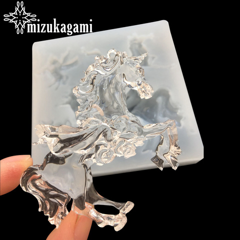 1pcs UV Resin Jewelry Liquid Silicone Mold Big Unicorn Horse Resin Molds For DIY Charms Making For DIY Charms Making Jewelry ► Photo 1/3