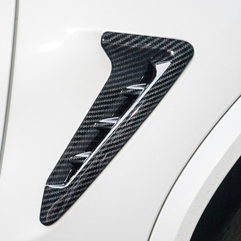 Auto Carbon Fibre Fender Side Air Vent Trim Sticker for BMW X3 G01 2017 2022 New Style Chrome Silver ABS Car Styling Accessories ► Photo 1/6