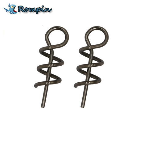 Rompin 100pcs/lot High Carbon Steel Spring Lock Needle Fix Worms Soft Lures Pin ► Photo 1/1