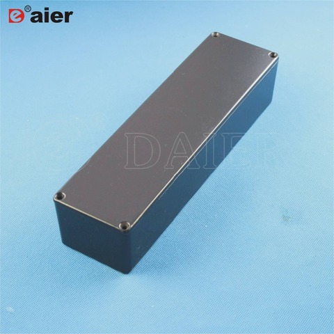 4PCS Black 1032L long pedal die cast aluminum enclosure for effectors ► Photo 1/1