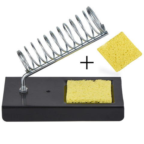 JCD Electric Soldering Iron Stand Holder Metal Pads Generic High Temperature Support Station Solder Sponge Soldering Iron Clean ► Photo 1/6