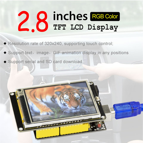 Keyestudio 2.8 Inch  240*320  TFT LCD Display  Shield for Arduino UNO R3 ► Photo 1/6