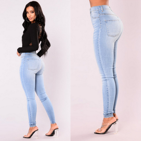 ITFABS Newest Arrivals Fashion Hot Women Lady Denim Skinny Pants High Waist Stretch Jeans Slim Pencil Jeans Women Casual Jeans ► Photo 1/6