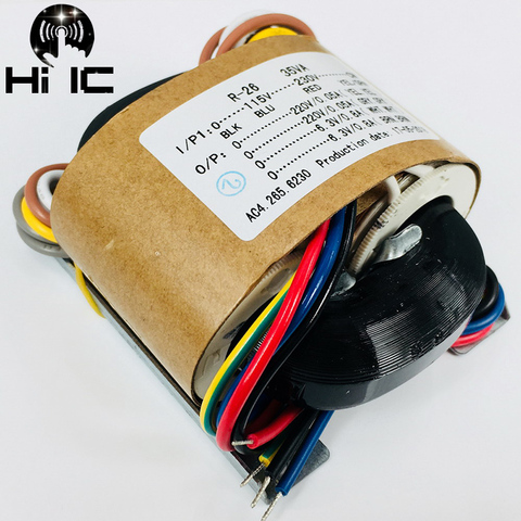 115V- 230V 30W 35W 50W R-Core Transformer Dual output  for Tube Amplifier Preamps AMP Decoder DAC CD Player ► Photo 1/5