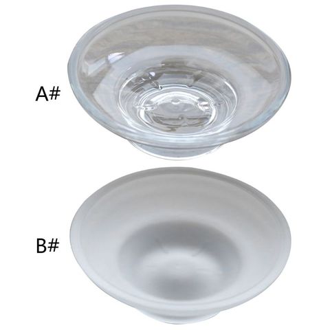 1Pcs Portable Soap Dish Round Glass Storage Box Clear Holder Accessories For Shower Bathroom Hotel ► Photo 1/6