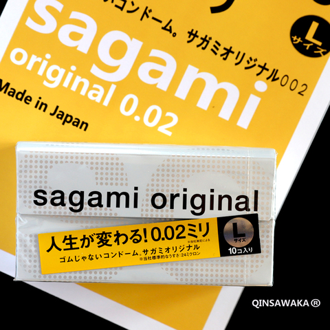 Qinsawaka select Made in Japan 10pc 0.02 super thin like not wearing SAGAMI ORIGINAL condoms NO Latex Allergy Polyurethan sex ► Photo 1/6